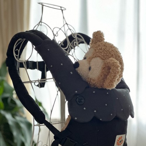 星降る夜のダブルガーゼ ☆よだれカバー&首回りカバー☆もくもく