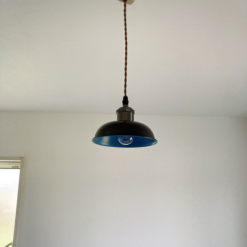 インダストリアル ブルー ペンダントライトモダン オシャレ照明