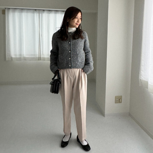 お値下げ　シェリエsheller ジャケットライクパールカーディガン お値下げ シェリエsheller ジャケットライクパールカーディガン