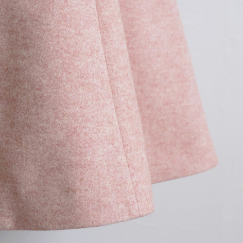 美シルエット◎】パネルライン襟付きジップアップコート【ピンク