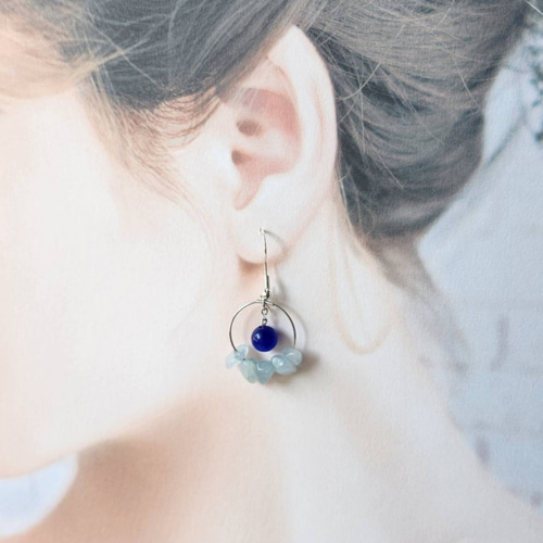 【1130】かち割り氷のピアス／イヤリング 1130】かち割り氷のピアス／イヤリング