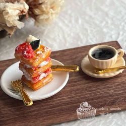 受注制作】ダークチェリータルトのセット ミニチュアスイーツ その他