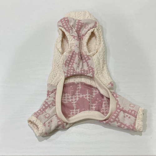 ⑮確認用ページ　リブ　アラン風ニット　犬服ハンドメイド ⑮確認用ページ リブ アラン風ニット 犬服ハンドメイド ⑮確認用