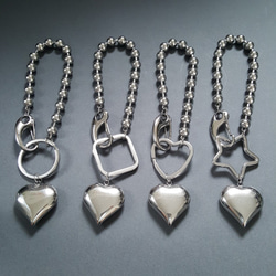 ウォレットチェーン ステンレススチール ハート型チャーム ウォレットチェーン ステンレススチール ハート型チャーム