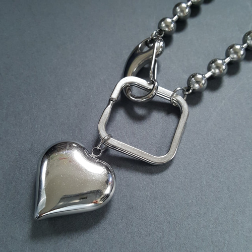 ウォレットチェーン ステンレススチール ハート型チャーム ウォレットチェーン ステンレススチール ハート型チャーム