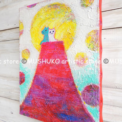 [赤富士さんのてっぺんで] #赤富士 #アート #絵画 #風景画 #お求めやすい価格になりました 3枚目の画像