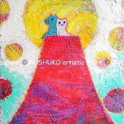 [赤富士さんのてっぺんで] #赤富士 #アート #絵画 #風景画 #お求めやすい価格になりました 2枚目の画像