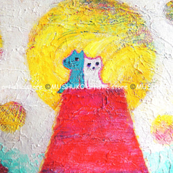 [赤富士さんのてっぺんで] #赤富士 #アート #絵画 #風景画 #お求めやすい価格になりました 4枚目の画像