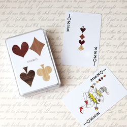 木目調 トランプ プラスチック♦️♠️♥️♣️ケース付き ポーカー