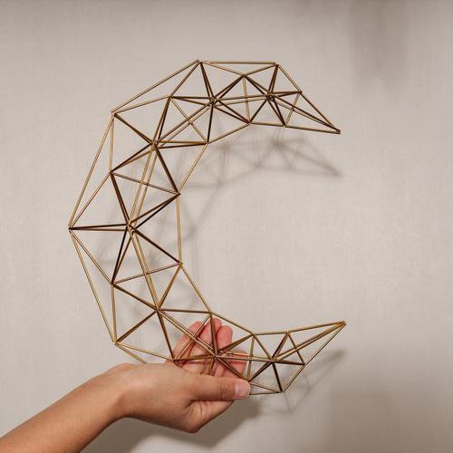 北欧インテリア】真鍮ヒンメリ 三日月 モビール swan 通販 18392832