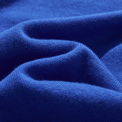 程よく存在感を引き立てるカーディガン 配色ジャガード　長袖　瑠璃色　241001-2 11枚目の画像