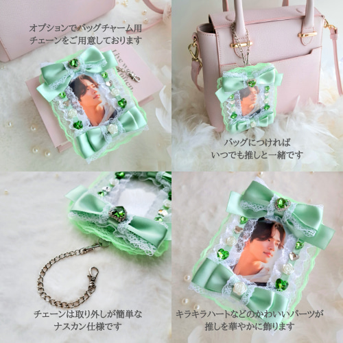 トレカケース 硬質ケースデコ 推し色 推し活グッズ キーホルダー
