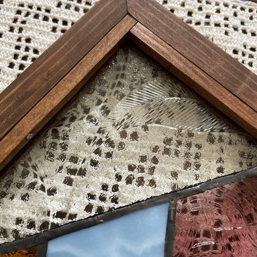 ステンドグラス パネル 毛糸アーガイル その他インテリア雑貨