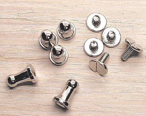 ギボシ　擬宝珠　装飾金物　ミニサイズ 打込ギボシ 砲弾型S | ヌメ革と真鍮金具とレザークラフト材料の