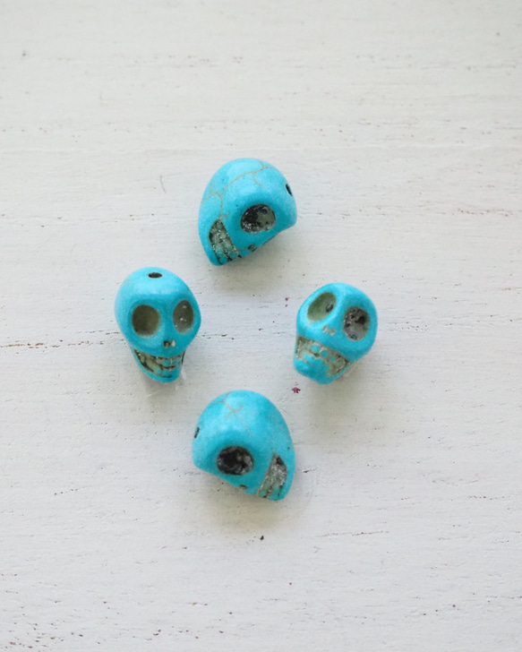 マグネサイト ブルースカル 11×9mm 1枚目の画像