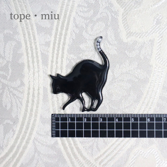 [ 帯留め × 黒猫 ] no.7 3枚目の画像