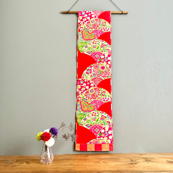 table runner 祝い吉祥　帯リメイク table runner 祝い吉祥 帯リメイク - メルカリ