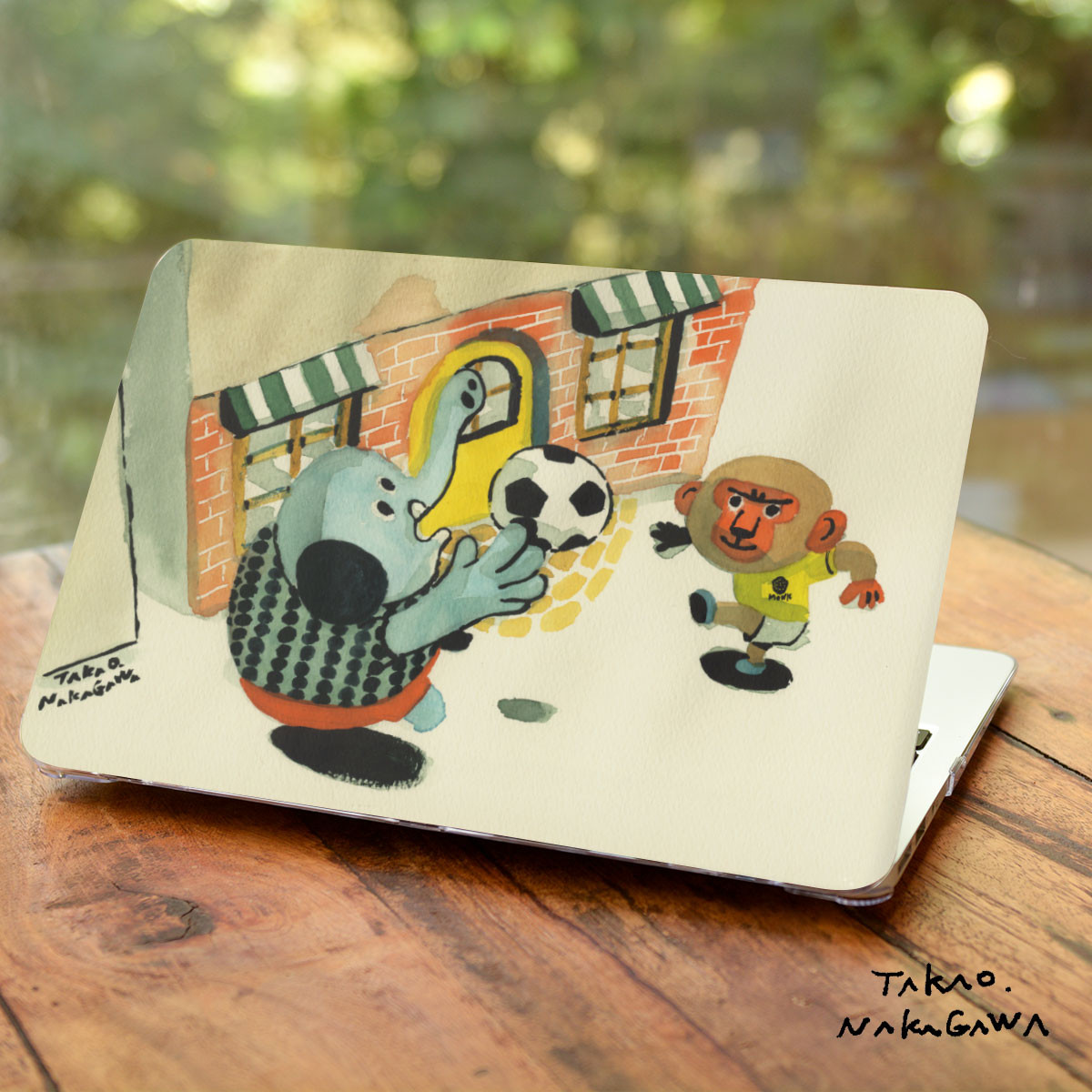 Macbook ケース カバー macbook Air Pro 16/15/14/13/11 北欧 動物 街 名入れ