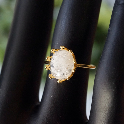 天然石 ハイアライトオパール ルース リング 天然石アクセサリー