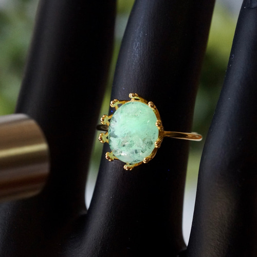 受注制作】10月誕生石 ハイアライトオパール リング 7号