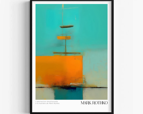 ◇287◇マークロスコ インテリア アートポスター A4サイズ 絵画 北欧