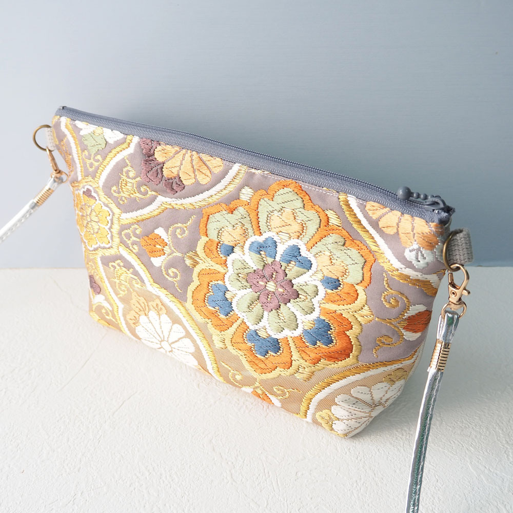 リメイク 帯 ハンドメイド 【オーダー品】着物 帯締め 西陣 ショルダーバッグ