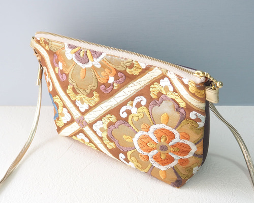 【オーダー品】着物 帯 帯締め リメイク ハンドメイド ショルダーバッグ 西陣 オーダー品】着物 帯 帯締め リメイク ハンドメイド ショルダー