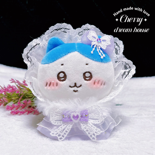 ぬい服 ちいかわ ロリータ ヘッドドレス ワンピース リボン 3点セット