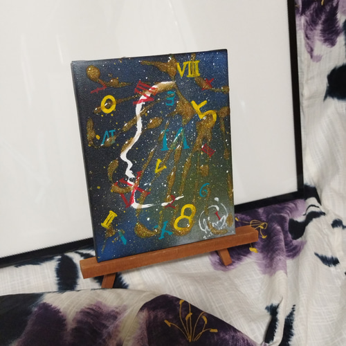 キャスパー氏作 キャンパス絵画 手描き 14×18 F0キャンバス 2-5人（匹）家族絵 絵画 the nephew 通販