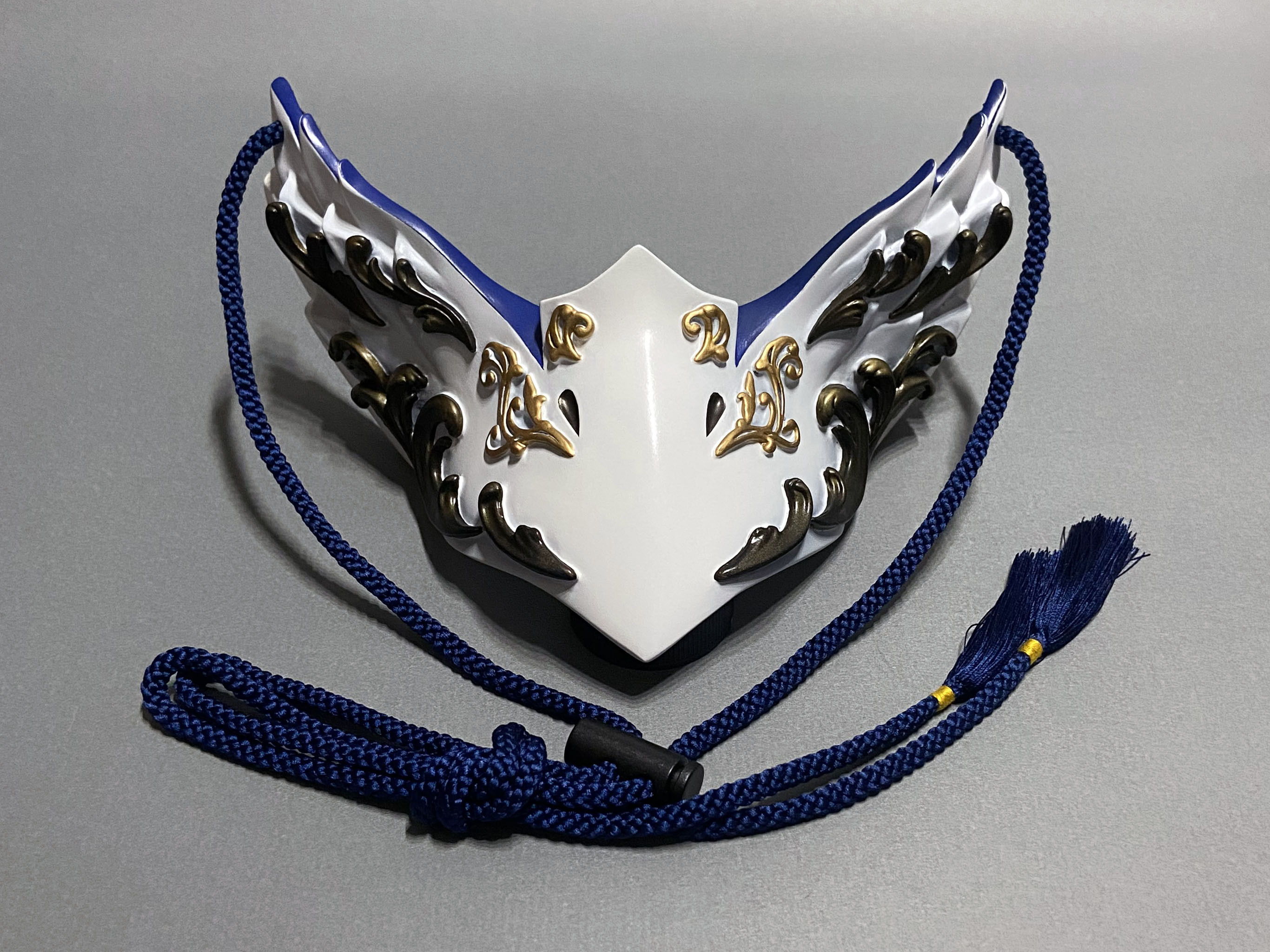 烏面 Gothic Ver,（White×blue）