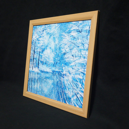 油絵 油彩 油彩画 絵 絵画 【白銀の世界】 絵画 HR 通販 18394117