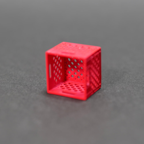 ミニチュア コンテナ 赤色 2個セット ビールケース ミルクケース