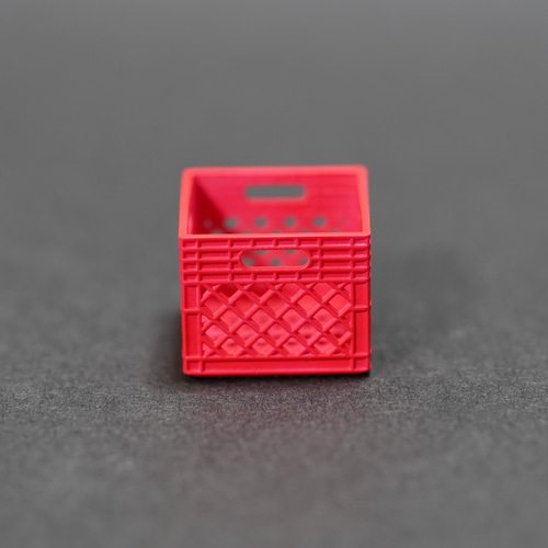 ミニチュア コンテナ 赤色 2個セット ビールケース ミルクケース