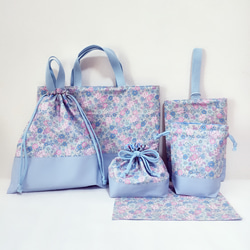 入園セット 入学セット 6点セット 花柄 ハンドメイド レッスンバッグ