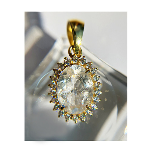 4.16ct ロシア産 フェナカイト ペンダント 証明書付き SILVER925 4.16ct ロシア産 フェナカイト ペンダント 証明書付き SILVER925