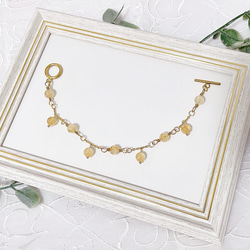 シトリンのチェーンブレスレット 4枚目の画像