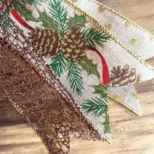 クリスマス クリスマスリボン ツリートップ クリスマスツリー リース