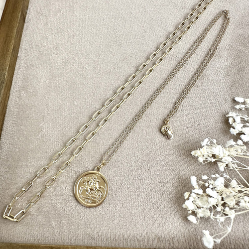 2点セット✴︎コイン&デザインチェーンネックレス ネックレス