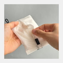 【選べる８色】腕につけれる撥水ナイロンポケットティッシュケース　ポケットティッシュカバー　ティッシュポーチ　 2枚目の画像