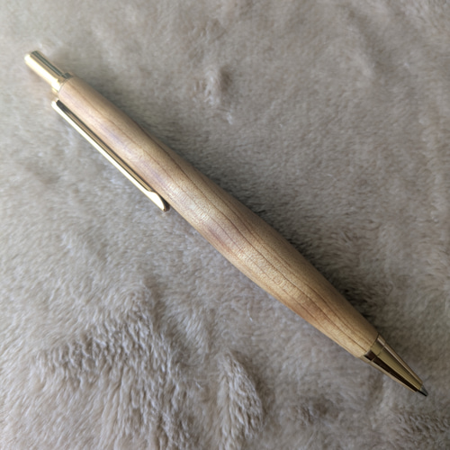 ▪️スリムドロップ銘木シャープペンシル▪️ 白檀 杢 ノック式