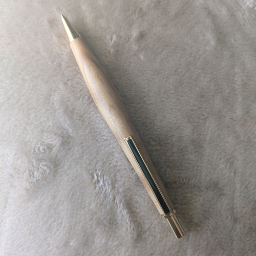 ▪️スリムドロップ銘木シャープペンシル▪️ 白檀 杢 ノック式