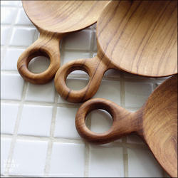 チーク無垢材 ハンドルプレートHole/S 小皿 薬味皿 豆皿 醤油皿 和菓子皿 アクセサリートレイ 箸置き 取り皿 7枚目の画像