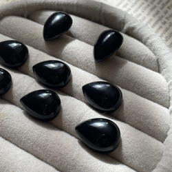 【ピアスを主役に】14kgfブラックオニキスピアス　秋冬ピアス　 8枚目の画像