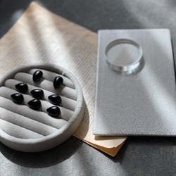 【ピアスを主役に】14kgfブラックオニキスピアス　秋冬ピアス　 9枚目の画像