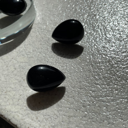 【ピアスを主役に】14kgfブラックオニキスピアス　秋冬ピアス　 18枚目の画像