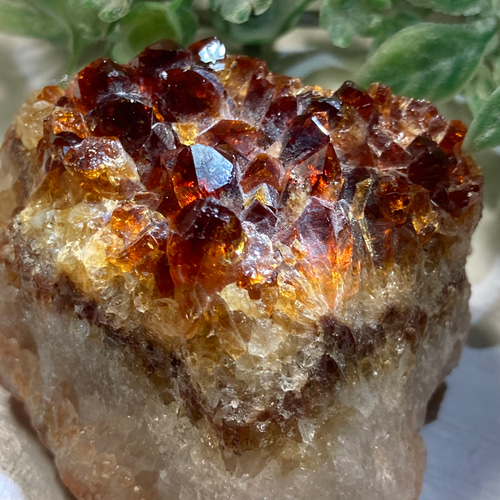 恋愛・ビジネス✨ シトリン 黄水晶 原石 ラフストーン クラスター