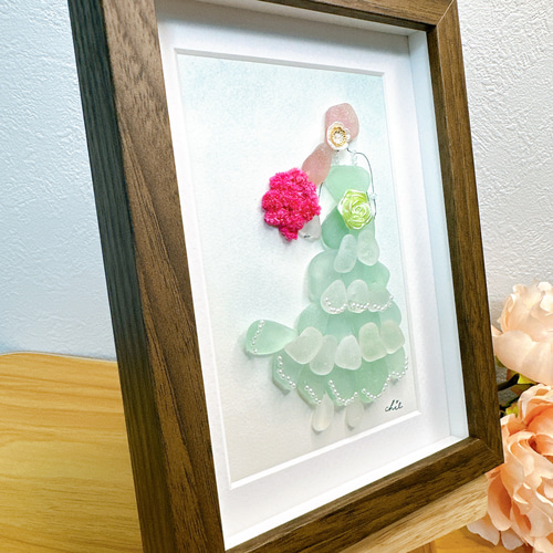 シーグラスアート『 Happy Wedding♡♡～たくさんの愛～』 シーグラスアート『 Happy Wedding♡♡～たくさんの愛～』