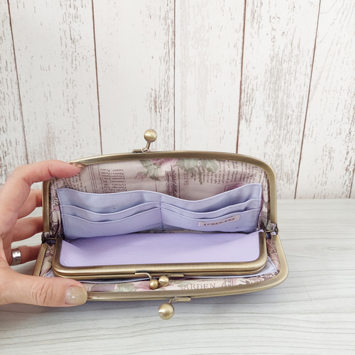 ⭐️新品未使用品✨COACH ラベンダー がま口　二つ折り財布 新品未使用 コーチ COACH ラベンダー 二つ折り財布 長財布