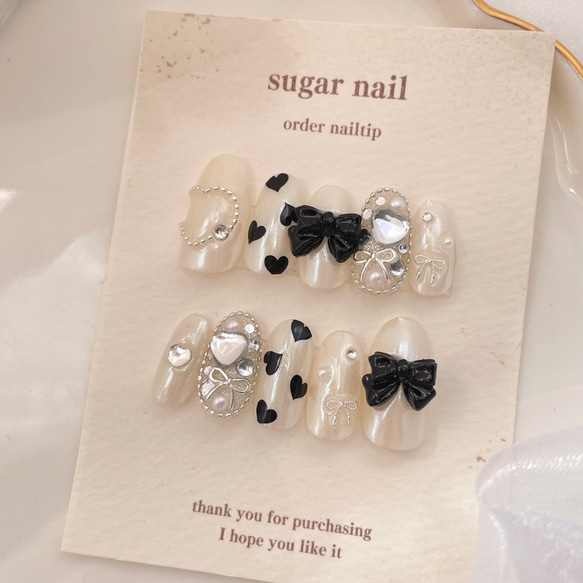 【オーダー】ネイルチップ シュガー 埋め尽くし ハート オーダー】ネイルチップ シュガー 埋め尽くし ハート 人気順