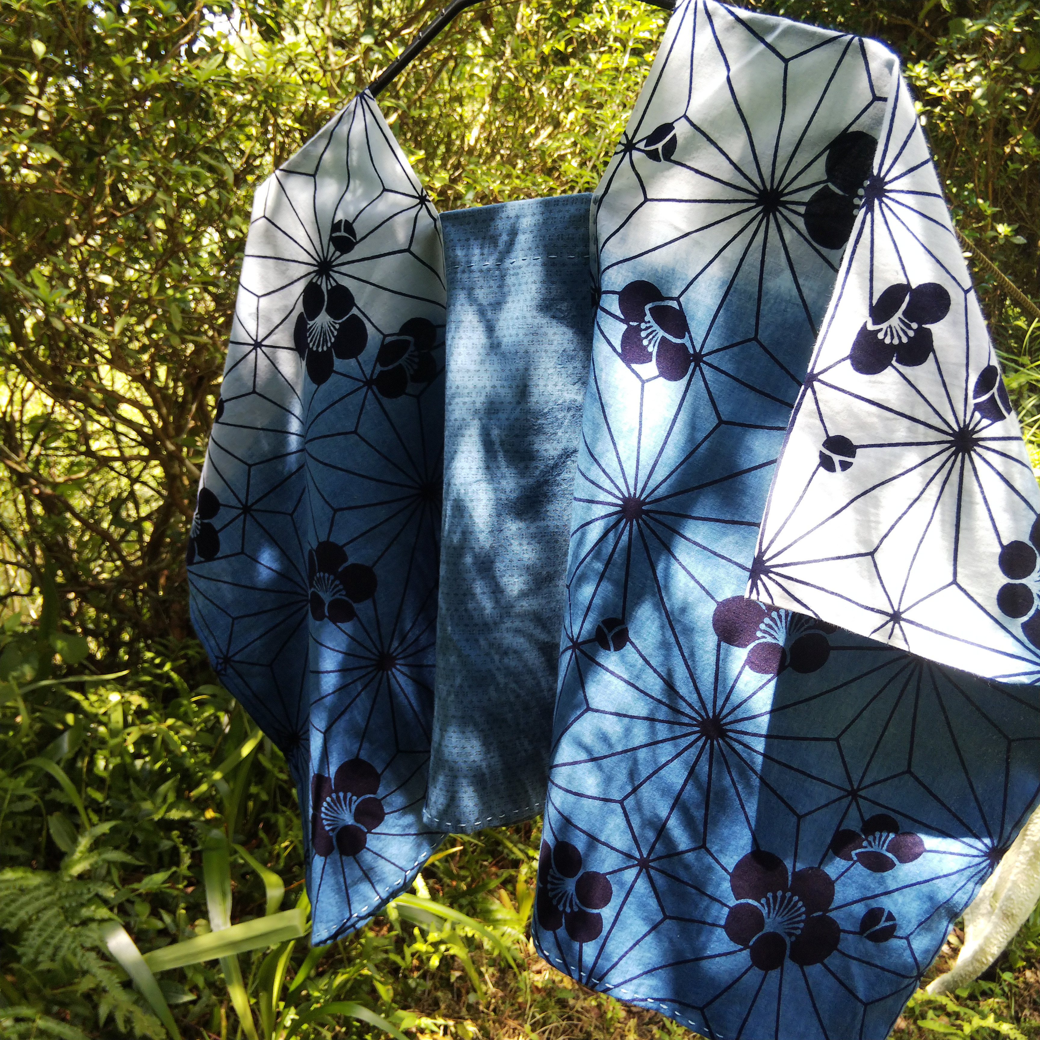 正藍染 藍と和コロモ(グラデーション)